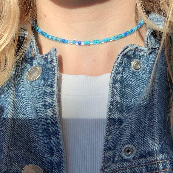 Jewelry - 🦋 AQUAMARINE CHOKER SET 🌊✨